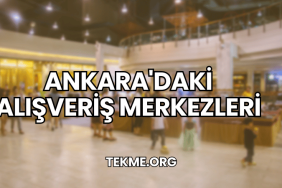Ankara'daki Alışveriş Merkezleri