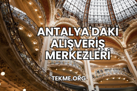 Antalya'daki Alışveriş Merkezleri