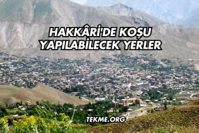 Hakkâri'de Koşu Yapılabilecek Yerler