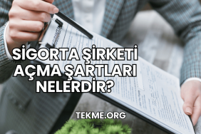 Sigorta Şirketi Açma Şartları Nelerdir?