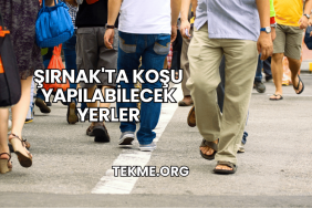 Şırnak'ta Koşu Yapılabilecek Yerler