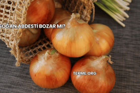 Soğan Abdesti Bozar mı?