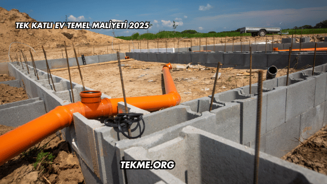 Tek Katlı Ev Temel Maliyeti 2025