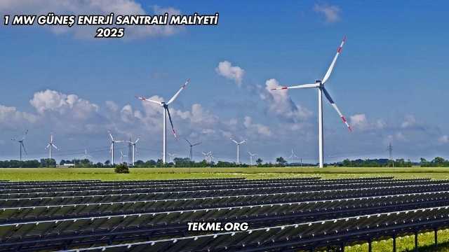 1 MW Güneş Enerji Santrali Maliyeti 2025