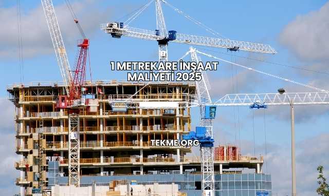 1 Metrekare İnşaat Maliyeti 2025