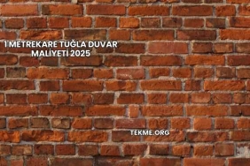 1 Metrekare Tuğla Duvar Maliyeti 2025