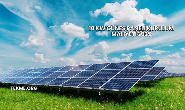 10 Kw Güneş Paneli Kurulum Maliyeti 2025