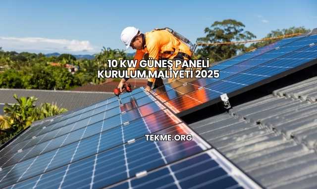 10 Kw Güneş Paneli Kurulum Maliyeti 2025