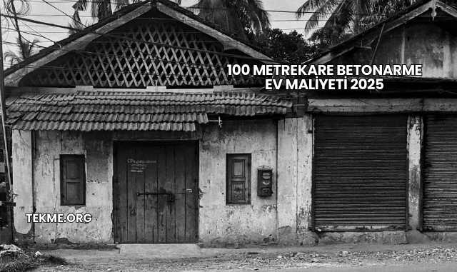 100 Metrekare Betonarme Ev Maliyeti 2025