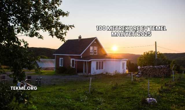 100 Metrekare Ev Temel Maliyeti 2025