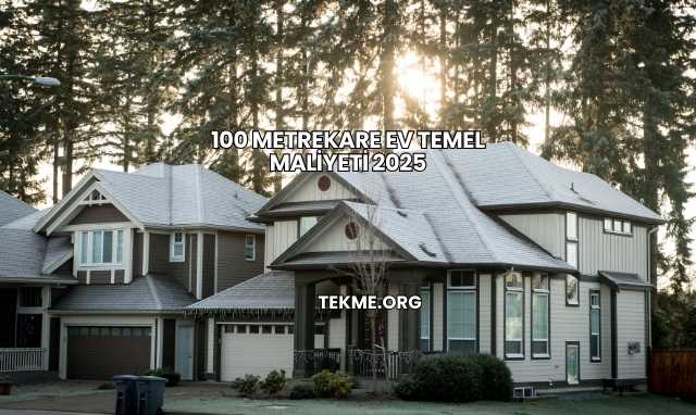 100 Metrekare Ev Temel Maliyeti 2025