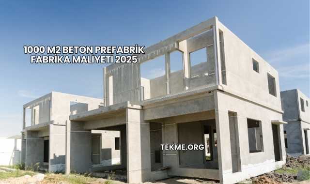 1000 M2 Beton Prefabrik Fabrika Maliyeti 2025