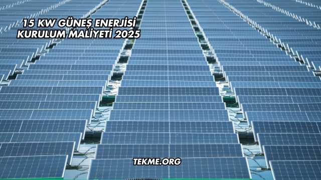 15 Kw Güneş Enerjisi Kurulum Maliyeti 2025