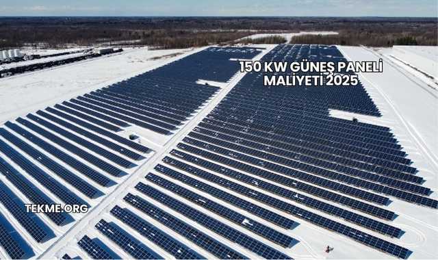 150 KW Güneş Paneli Maliyeti 2025
