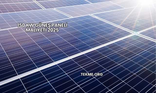 150 KW Güneş Paneli Maliyeti 2025