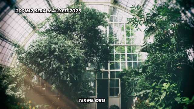 200 m2 Sera Maliyeti 2025