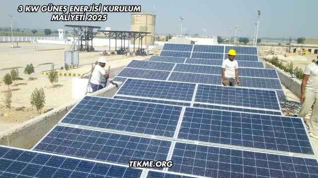 3 Kw Güneş Enerjisi Kurulum Maliyeti 2025