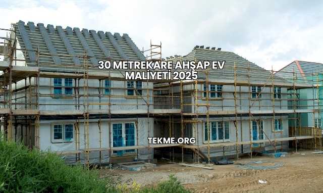 30 Metrekare Ahşap Ev Maliyeti 2025