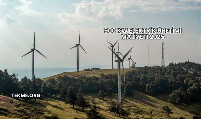 500 kW Elektrik Üretimi Maliyeti 2025