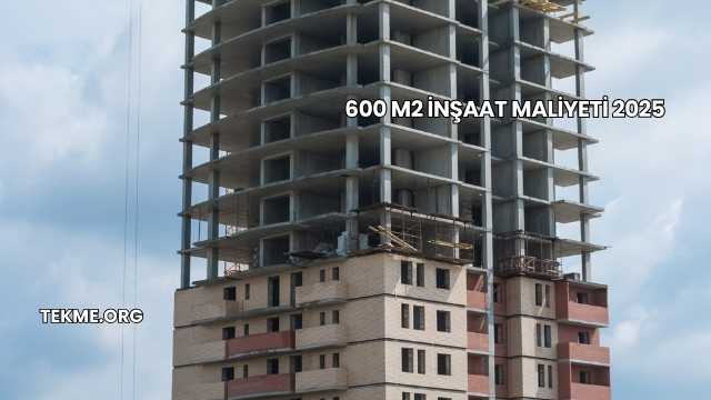 600 M2 İnşaat Maliyeti 2025