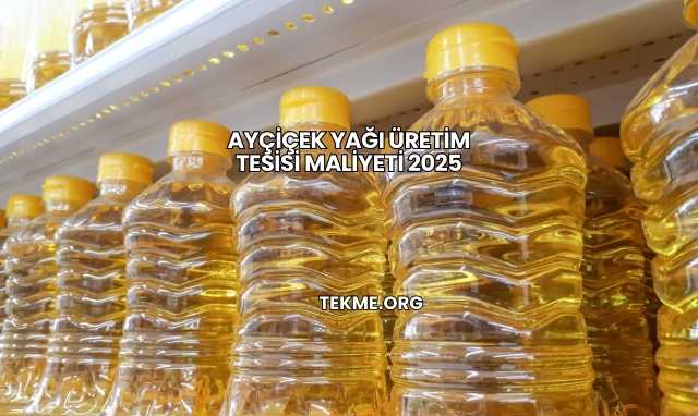 Ayçiçek Yağı Üretim Tesisi Maliyeti 2025