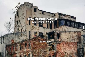 Bina Çürük Raporu Maliyeti 2025