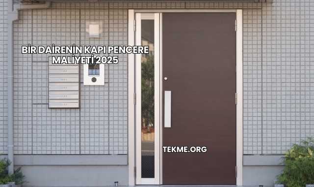 Bir Dairenin Kapı Pencere Maliyeti 2025
