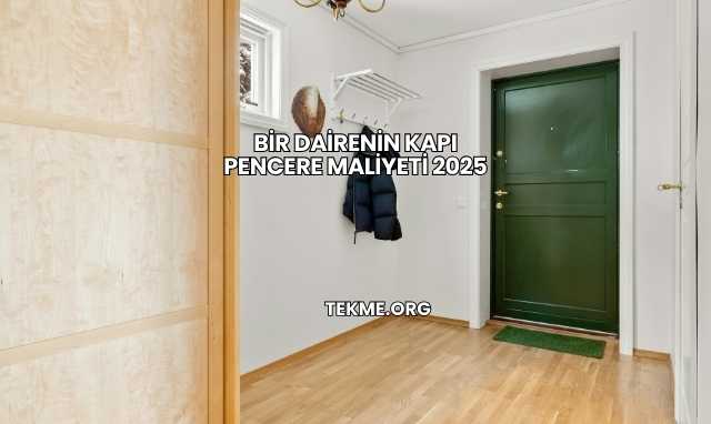 Bir Dairenin Kapı Pencere Maliyeti 2025