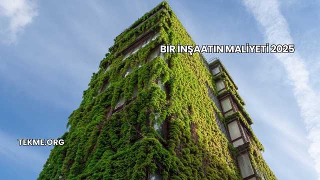 Bir İnşaatın Maliyeti 2025