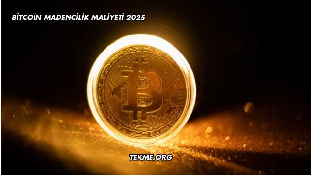 Bitcoin Madencilik Maliyeti 2025