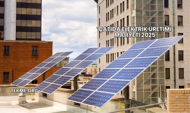 Çatıda Elektrik Üretimi Maliyeti 2025