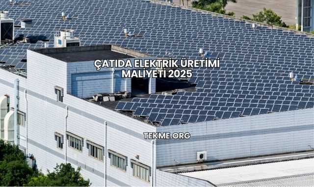 Çatıda Elektrik Üretimi Maliyeti 2025