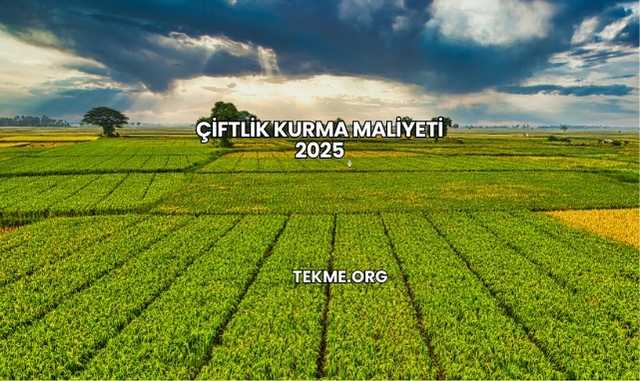 Çiftlik Kurma Maliyeti 2025