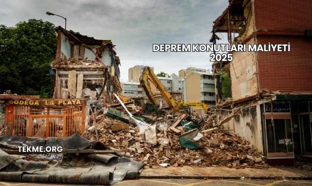 Deprem Konutları Maliyeti 2025