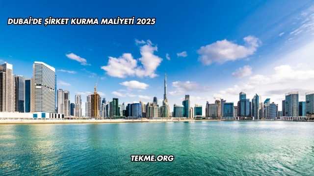 Dubai'de Şirket Kurma Maliyeti 2025