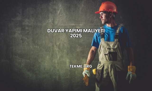 Duvar Yapımı Maliyeti 2025