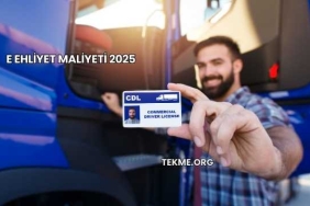 E Ehliyet Maliyeti 2025