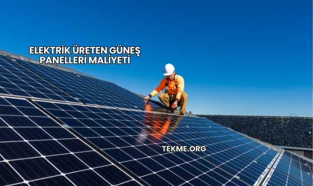 Elektrik Üreten Güneş Panelleri Maliyeti