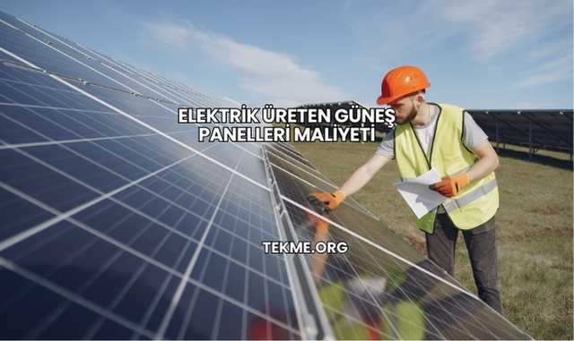 Elektrik Üreten Güneş Panelleri Maliyeti