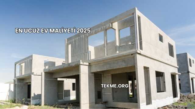 En Ucuz Ev Maliyeti 2025