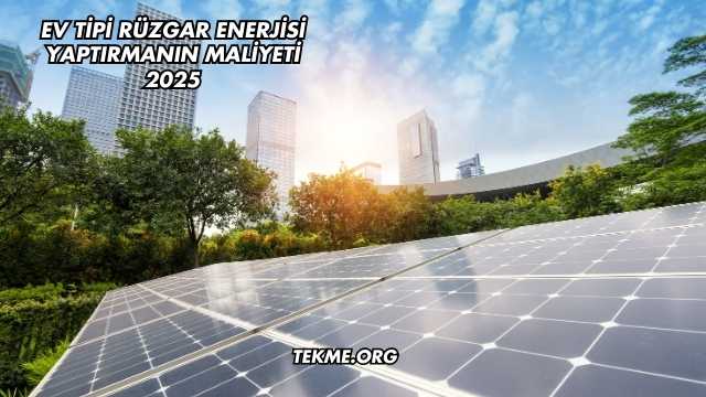 Ev Tipi Rüzgar Enerjisi Yaptırmanın Maliyeti 2025