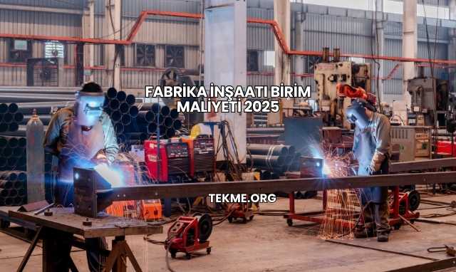 Fabrika İnşaatı Birim Maliyeti 2025