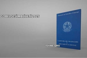 G3 Belgesi Maliyeti 2025