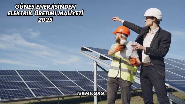 Güneş Enerjisinden Elektrik Üretimi Maliyeti 2025