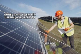 Güneş Paneli Elektrik Üretimi Maliyeti 2025