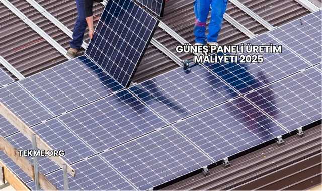 Güneş Paneli Üretim Maliyeti 2025