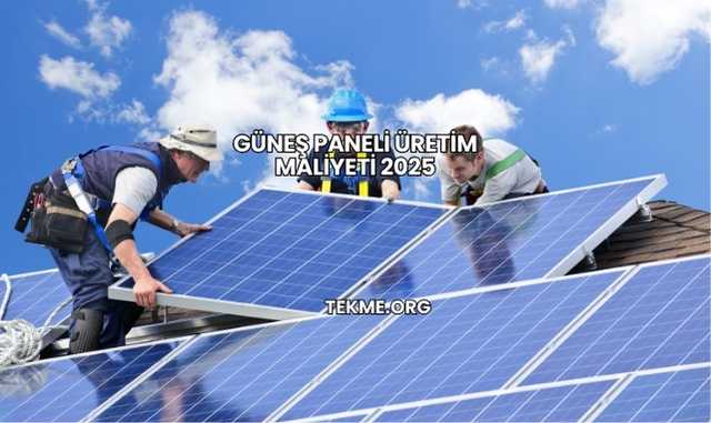 Güneş Paneli Üretim Maliyeti 2025