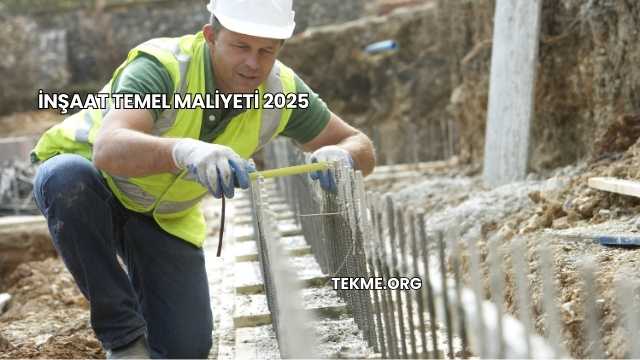 İnşaat Temel Maliyeti 2025