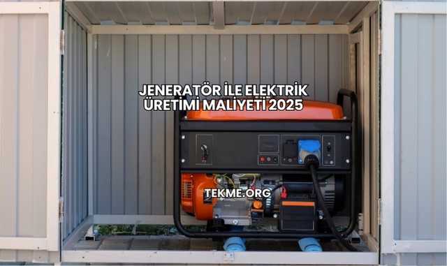 Jeneratör ile Elektrik Üretimi Maliyeti 2025