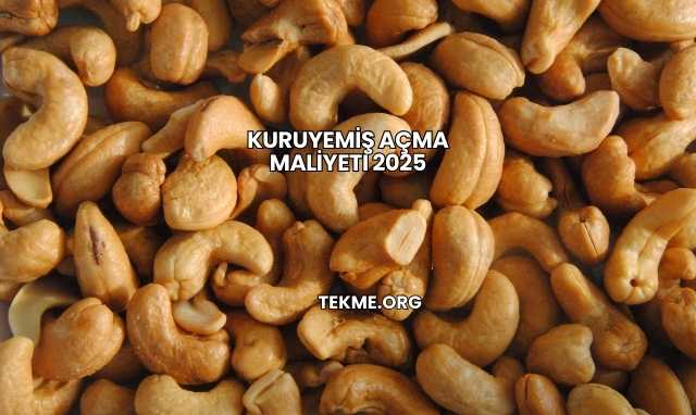 Kuruyemiş Açma Maliyeti 2025